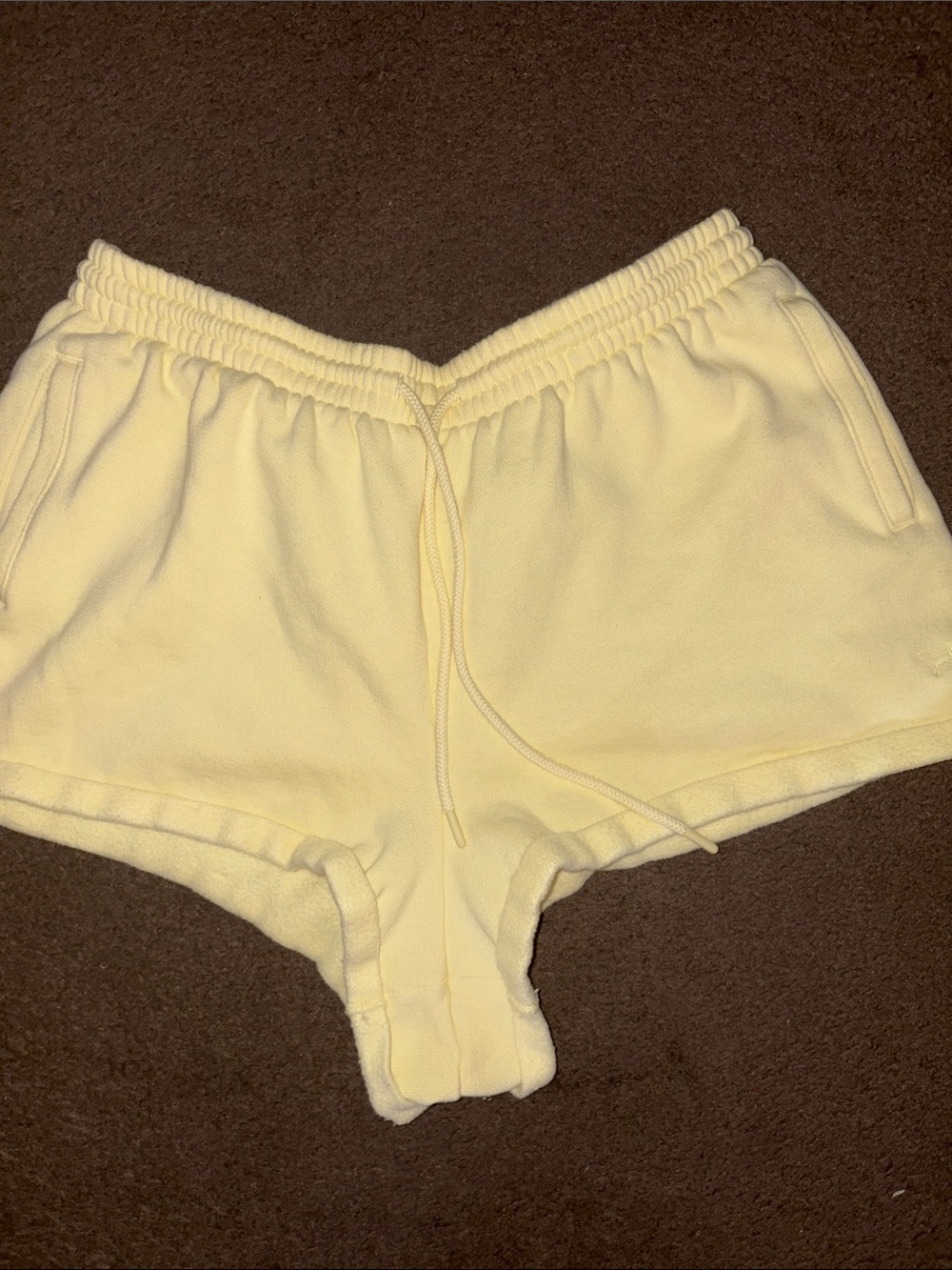 PINK Victoria’s Secret Butter Yellow Lounge Shorts